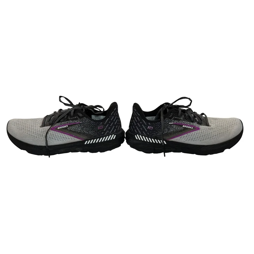Brooks Launch GTS 10 Womens Running Shoes Black White Purple 1203991B085 Size 7 - Picture 3 of 9